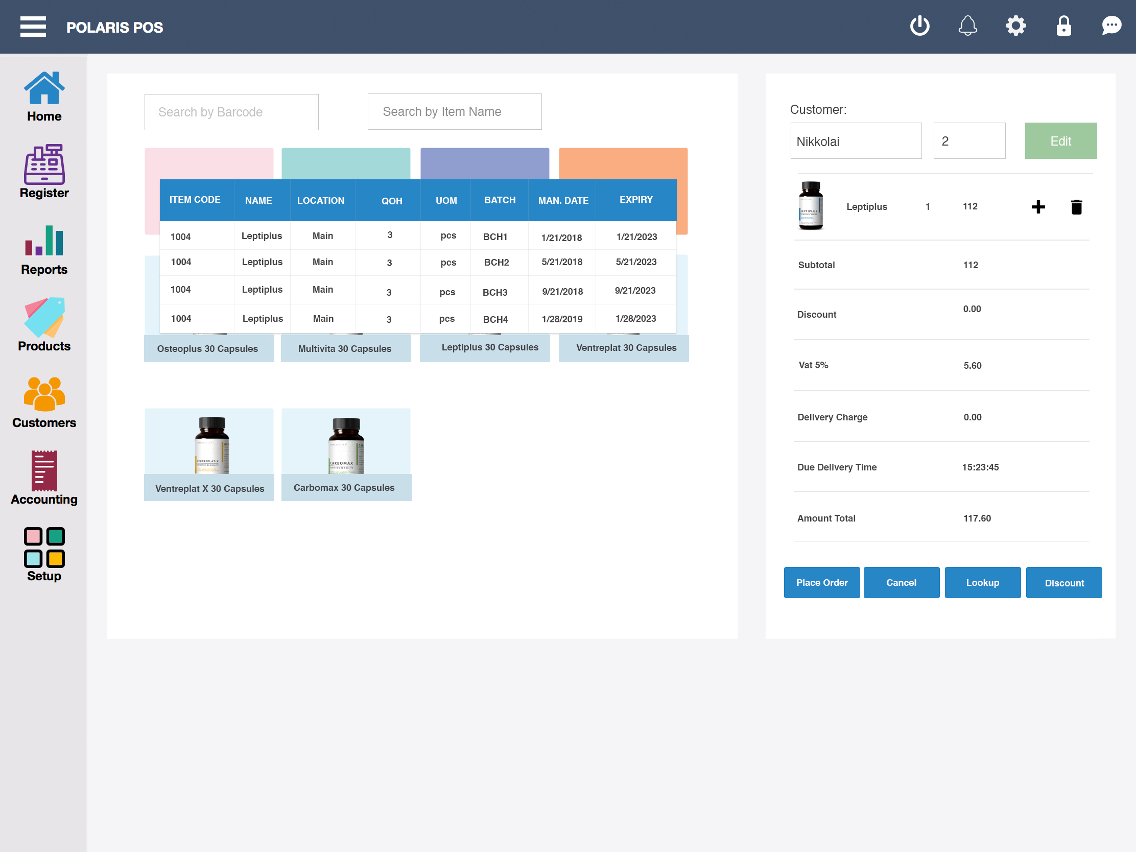 Inventory System Dashboard